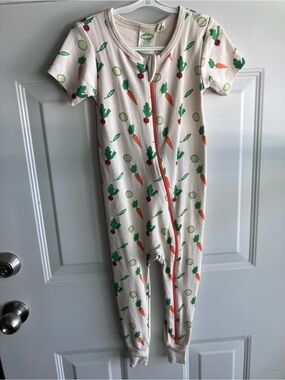 Parade GOTS 100% organic cotton vegetable short sleeve romper 3T